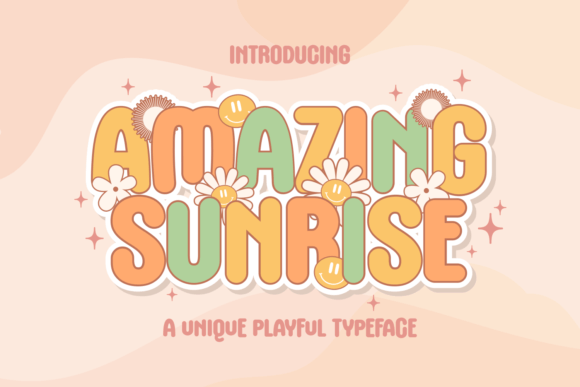 Amazing Sunrise Display Font for Cheerful Campaign Graphics
