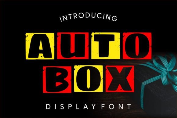 Auto Box Display Font for Marketing and Brand Content
