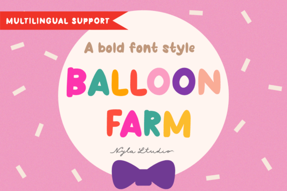 Balloon Farm Font: A Playful Display Typeface for Small Business Branding