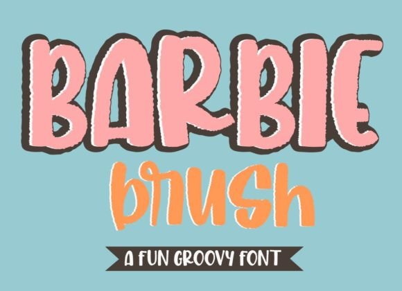 Barbie Brush Font: A Bold Display Typeface for Crafters and Handmade Sellers