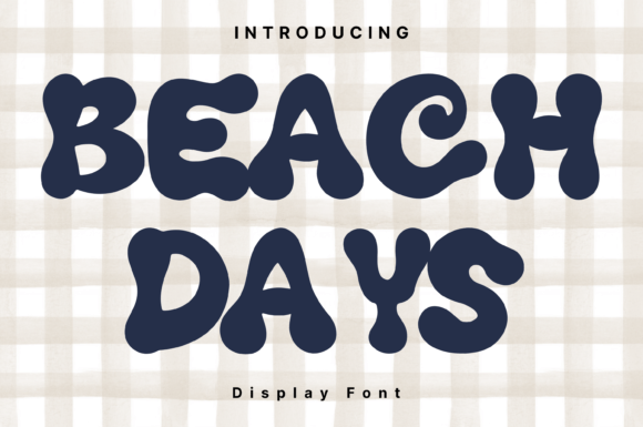 Beach Days: A Whimsical Handwritten Font for Editorial Design