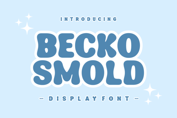 Becko Smold: A Playful Display Font for Editorial Design and Branding