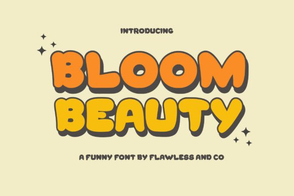 Bloom Beauty: A Playful Display Font for Editorial Design