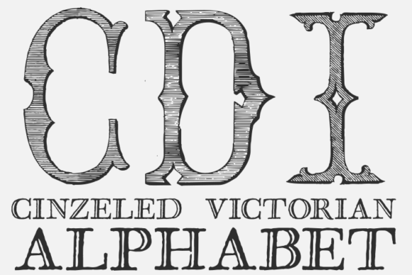 Cinzeled Victorian Alphabet: A Display Font for Campaigns