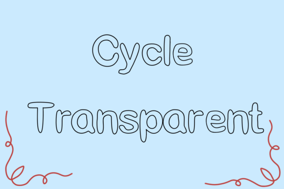 Cycle Transparent: A Clean Display Font for Web Design