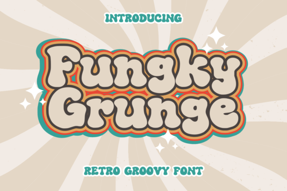 Fungky Grunge: A Cheerful Display Font for Modern Branding