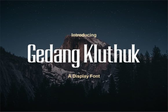 Gedang Kluthuk Font for Craft Projects and Product Labels