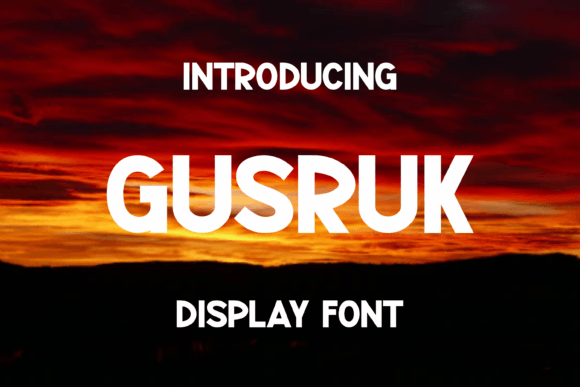 Gusruk Display Font for Standout Marketing Campaigns