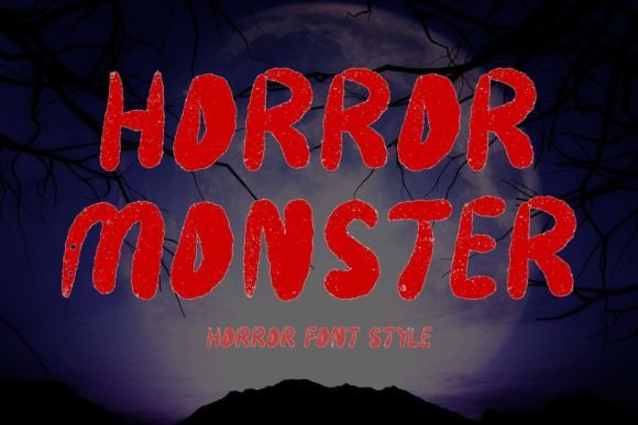 Horror Monster: A Display Font for Bold Digital Storytelling