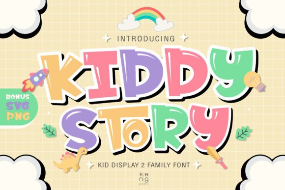 Kiddy Story: A Groovy Display Font for Campaigns That Pop