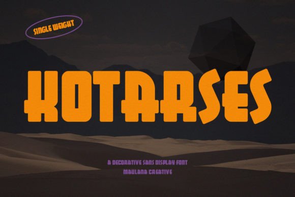 Kotarses Display Font for Bold Branding and Creative Design Projects