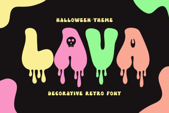 Lava Font: A Retro Halloween Typeface for Bold Branding