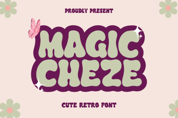 Magic Cheze: A Retro Vintage Display Font for Editorial Design