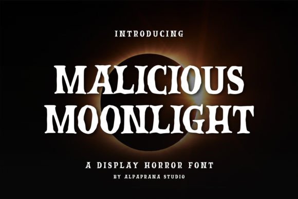 Malicious Moonlight Display Font: A Designer's Take on Modern Gothic Typography