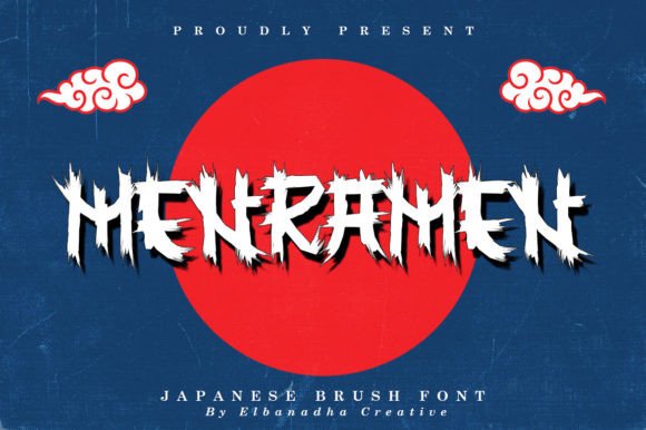 Menramen Japanese Brush Font for Handmade Brands