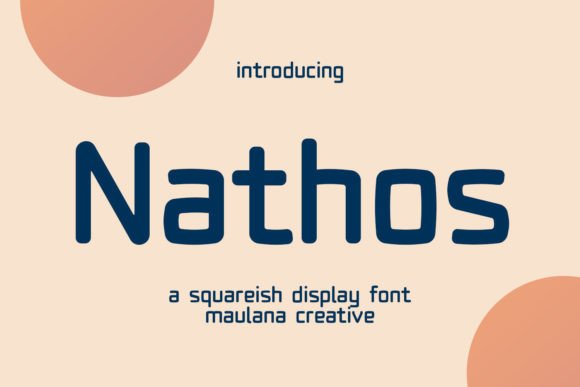Nathos Display Font for Modern Brand Identity Work