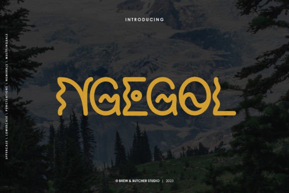 Ngegol Display Font for Handmade Labels and Craft Products