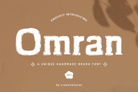 Omran Handcrafted Display Font for Campaign and Brand Design