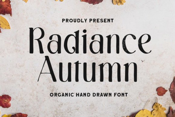 Radiance Autumn: A Hand-Drawn Display Font for Playful Branding