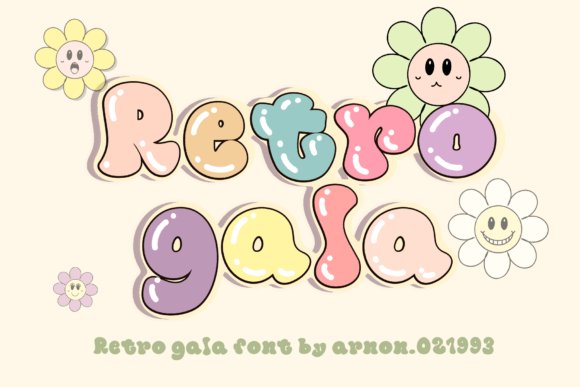 Retro Gala Display Font for Joyful Brand Design