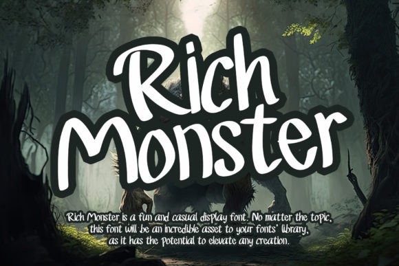 Rich Monster Font Review: A Fun Display Typeface