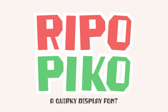 Ripo Piko: A Whimsical Display Font for Playful Brand Identities