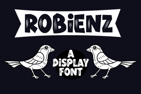 Robienz: A Playful Display Font for Editorial Projects and Branding