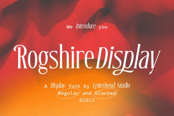 Roghsire: A Chic Display Font for Editorial Headlines and Branding