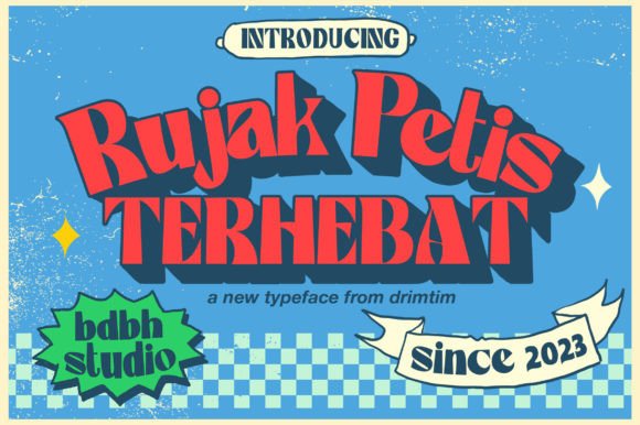 Rujak Petis Display Font for Playful Web Design and Digital Branding
