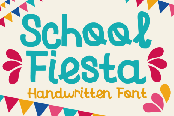 School Fiesta Display Font for Festive Campaign Graphics