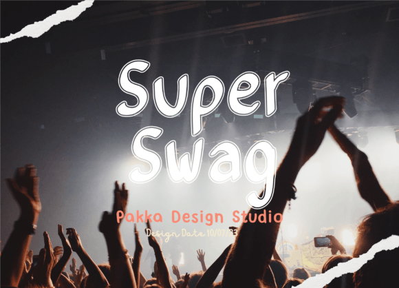 Super Swag: A Graffiti Display Font Built for Concert Energy