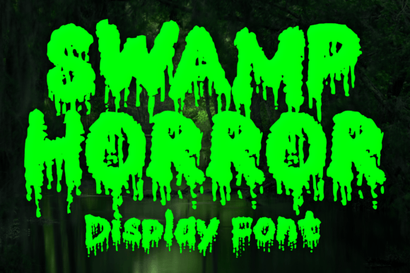 Swamp Horror: A Unique Display Font for Marketing Impact