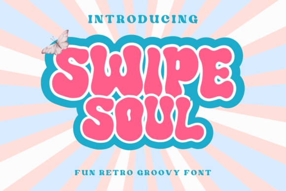 Swipe Soul: A Retro Display Font for Playful Design