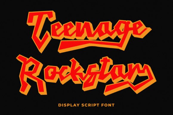 Teenage Rockstar: A Display Script Font for Elegant Branding Projects