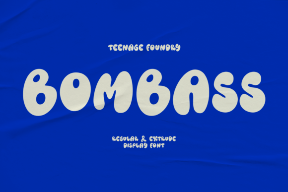 Tf Bombass: Groovy Display Font for Vintage-Inspired Branding