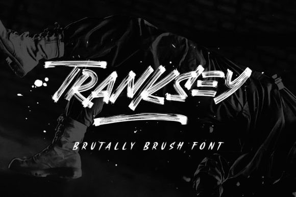 Tranksey Brush Font for Handmade Labels and Shop Branding